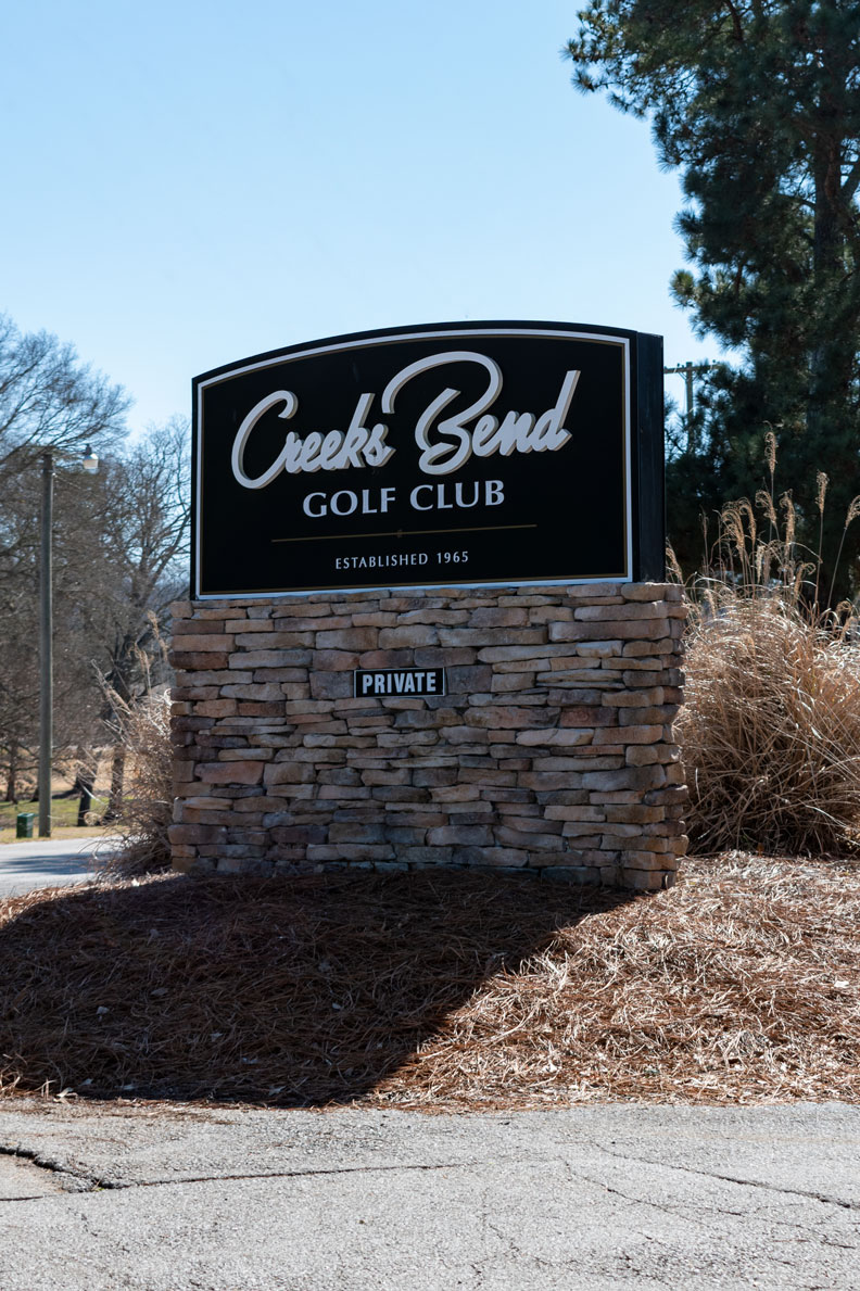 Monument Sign Creeks Bend Golf Club Inview Graphics And Signs